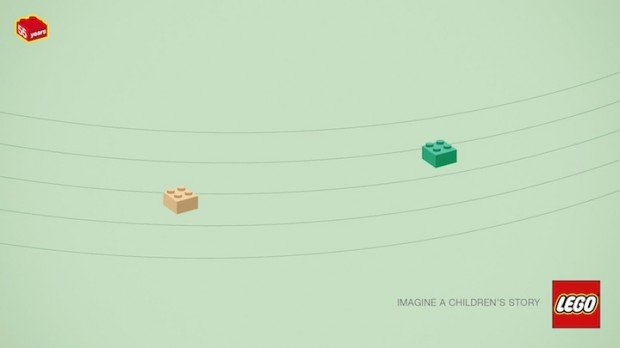 minimal design lego ads