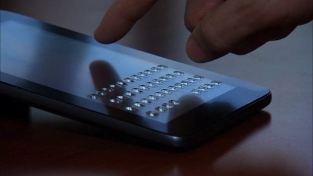 Mobile Keypad That Rises from Flat Screen