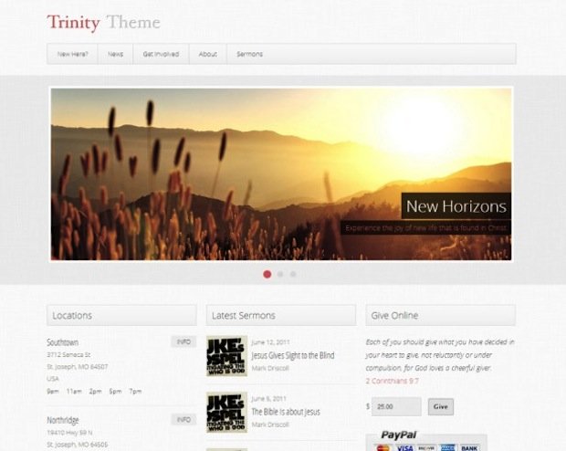 5 Church WP Theme