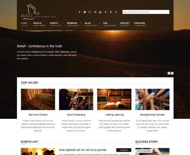 7 Church WP Theme