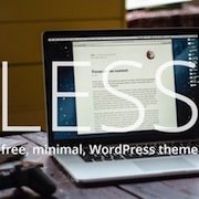 LESS free minimal wordpress theme