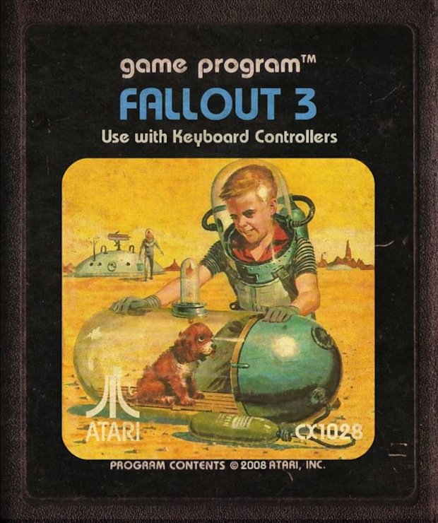 Modern-video-games-as-Atari-Cartridge Fallout 3