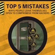 Top 5 Mistakes that Will Make It Easy to Be Hacked [Infographic]