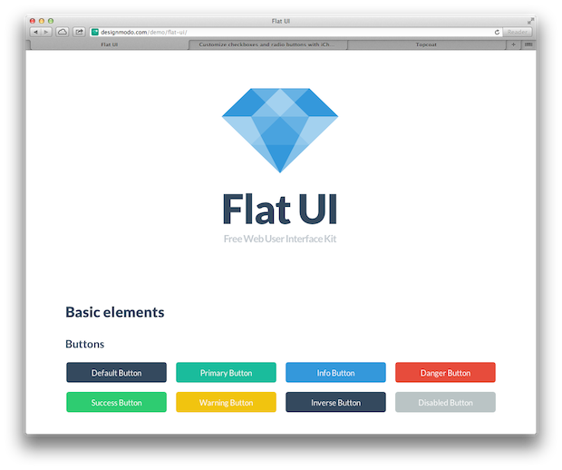 Flat UI Web UI