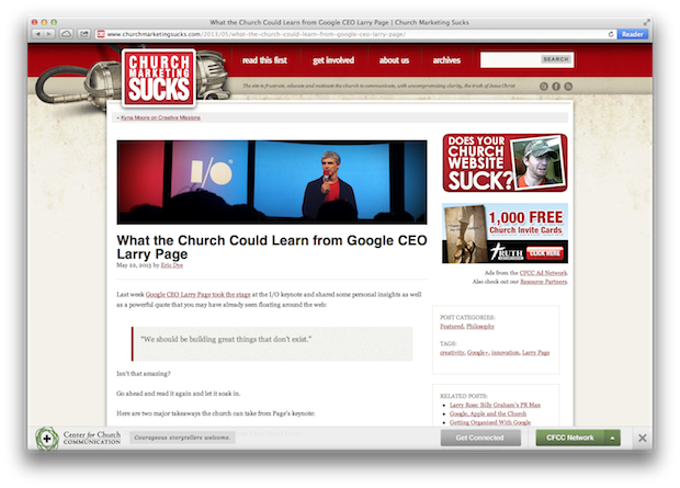 What Can the Church Learn from Google CEO Larry Page?