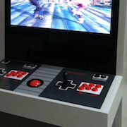 Retro Nintendo Themed Video Game Arcade Cabinet