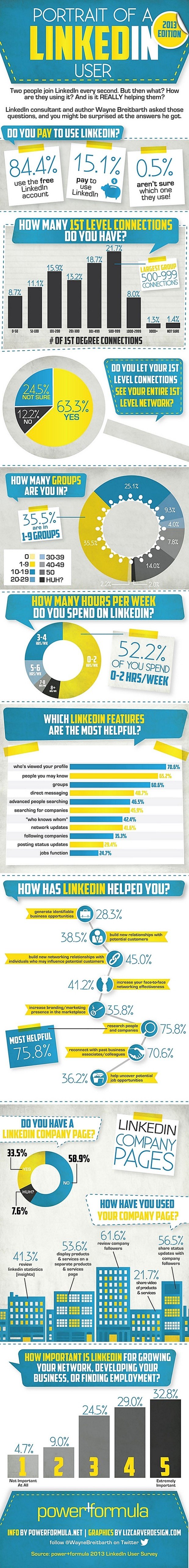 Portrait of a LinkedIn User [Infographic]