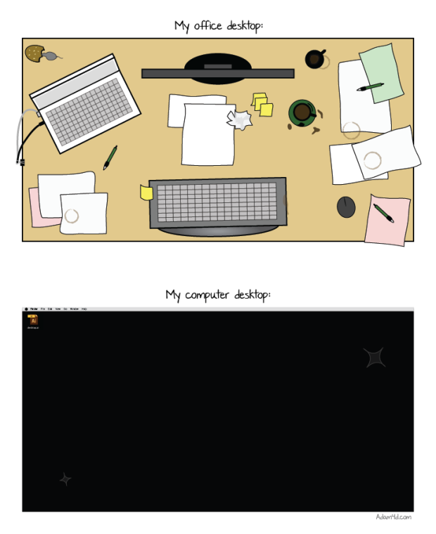 Office Desktop Comic