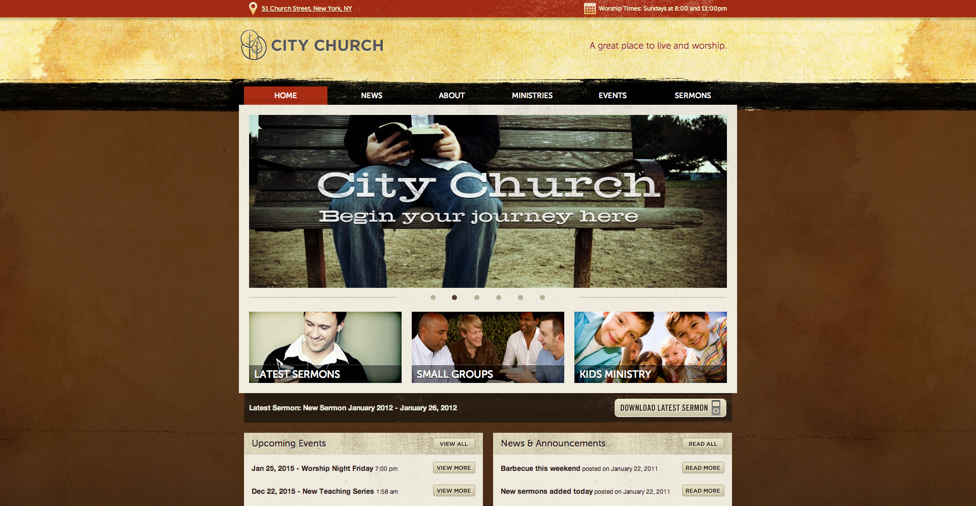 4 More Awesome WordPress Themes for Church