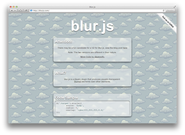 blur.js – A jQuery Plugin for Blurry Special Effects