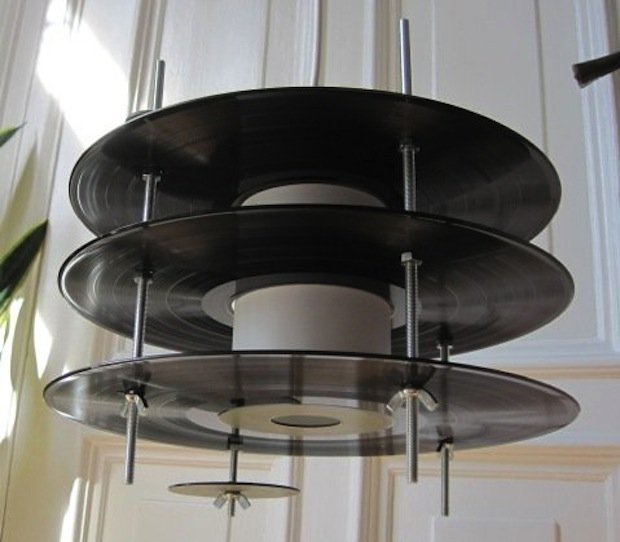Vinyl Records Recycled Into Lamps 3