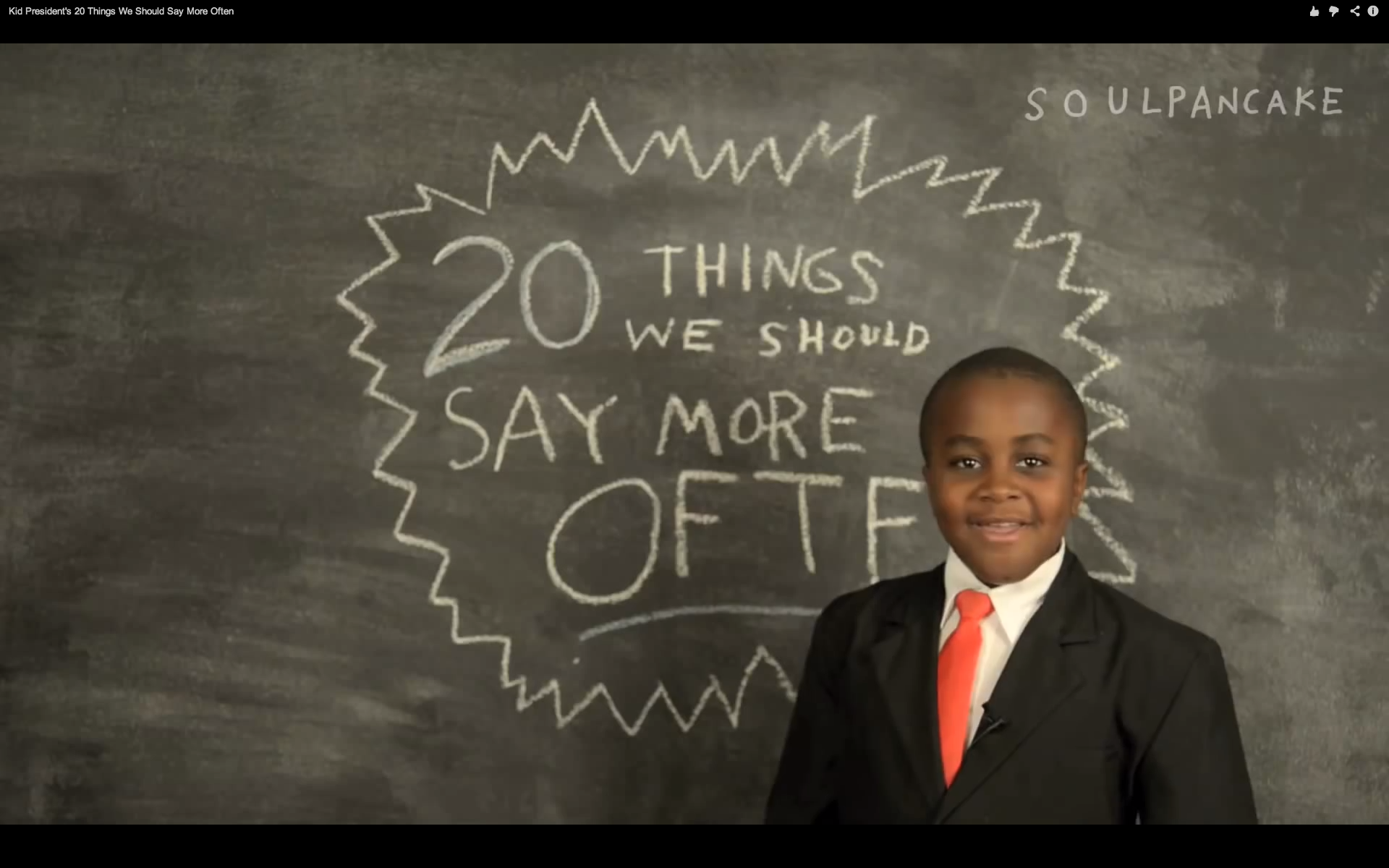 Kid President’s 20 Things We Should Say More Often [Video]