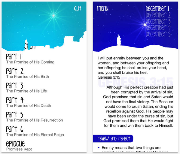The Expected One Advent Guide App