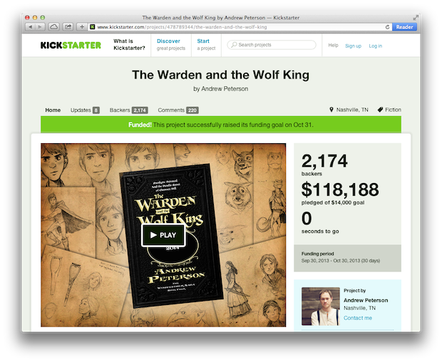 Wingfeather Saga The Warden and the Wolf King - Kickstarter