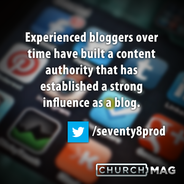Stuff Church Techies Say Quote - experienced bloggers