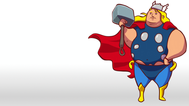 fatthor-1366x768, supersized heroes