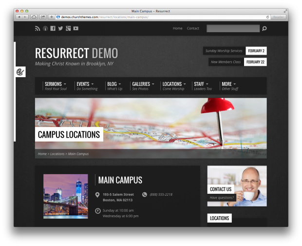 Resurrect Theme A Professional Church Website Made Easy 3