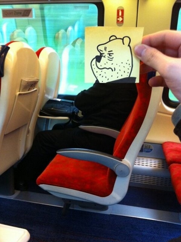 Funny Doodles of a Bored Commuter [Photos]