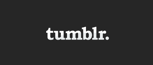 tumblr logo black