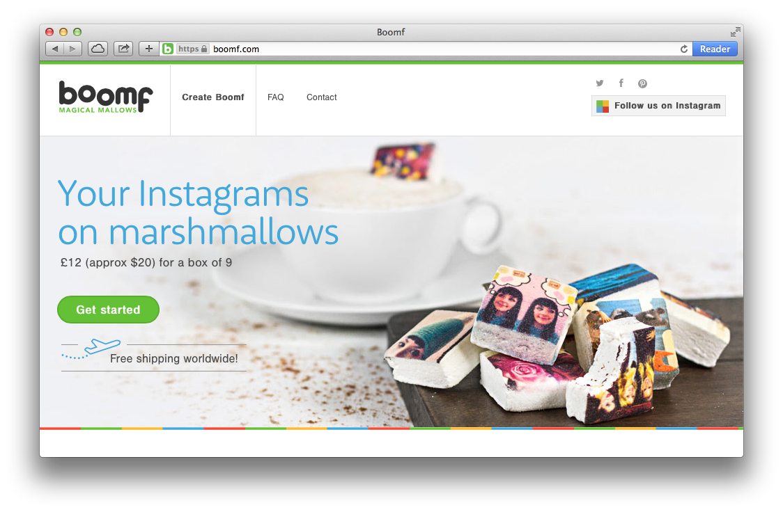 Boomf: Your Instagrams on Marshmallows