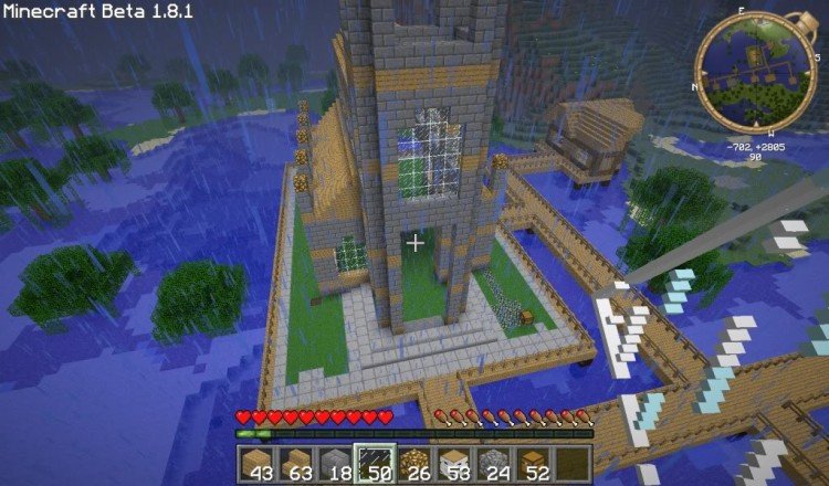 How to build a Minecraft church 07