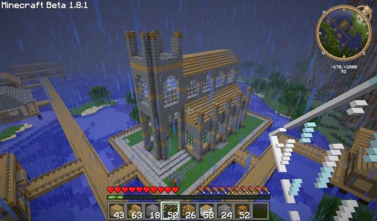 How to build a Minecraft church 08