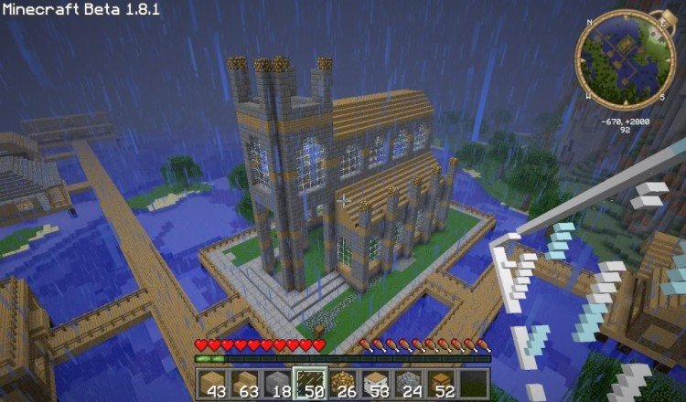 How to build a Minecraft church 09