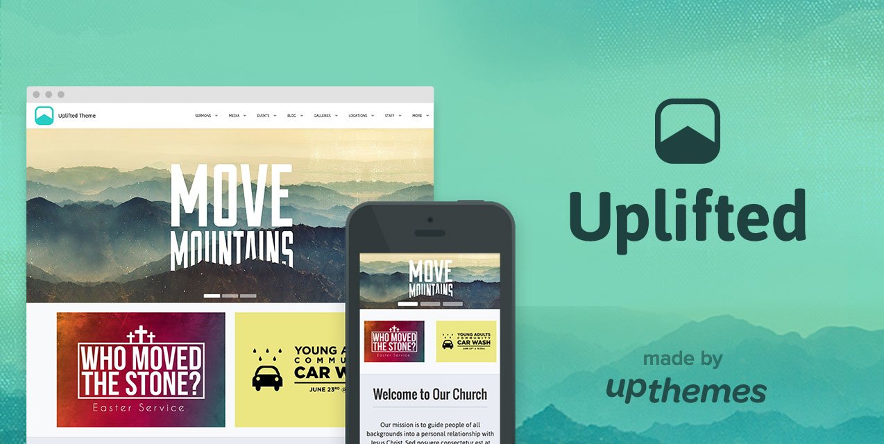 Uplifted: A New Church WordPress Theme by UpThemes [Giveaway]