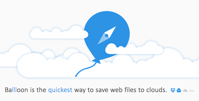 Ballloon: Save Directly from the Web to the Cloud