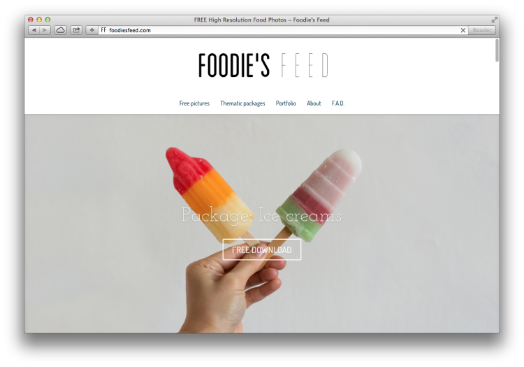 Foodies Feed - Screen