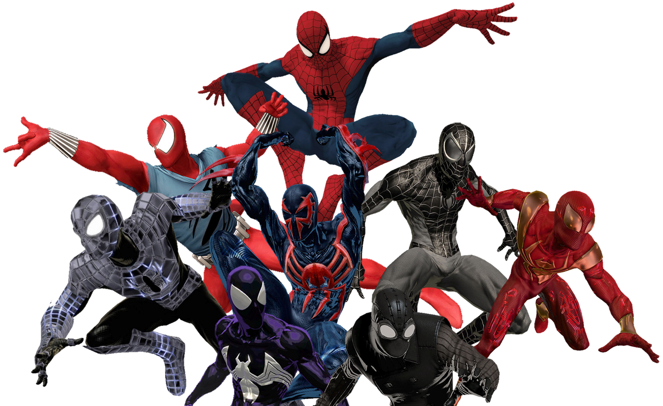 all spiderman versions wallpaper