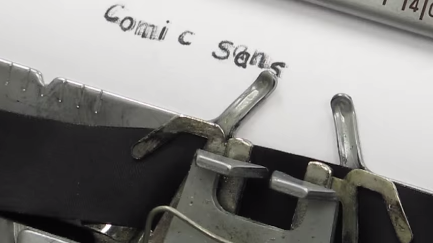 The Comic Sans Typewriter