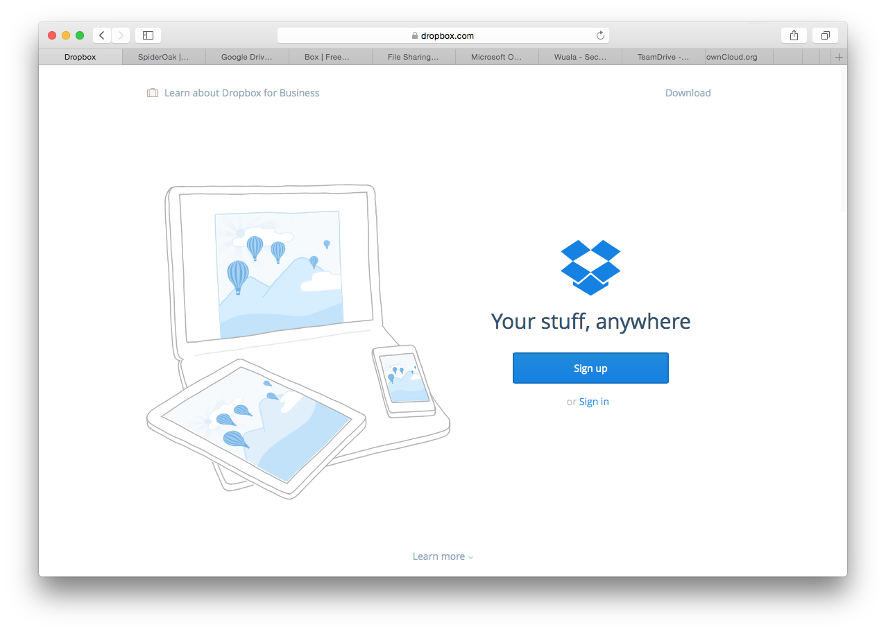 dropbox alternatives