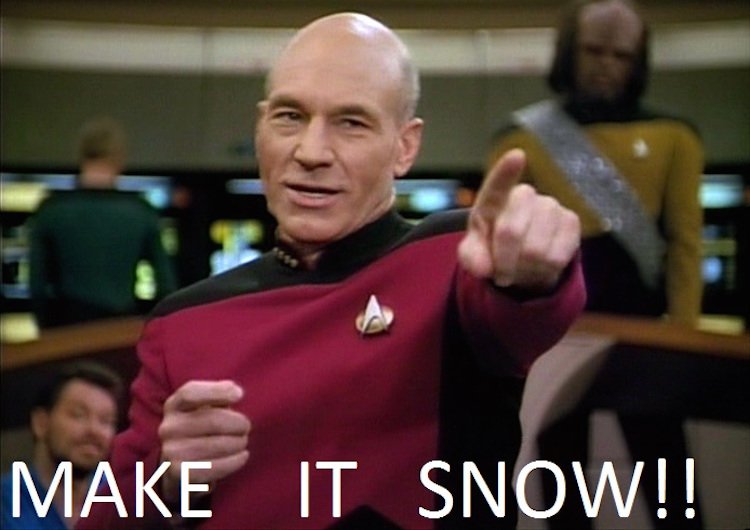 Captain Picard Sings “Let it Snow” [Video]