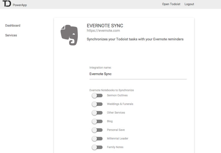 sync in evernote hack