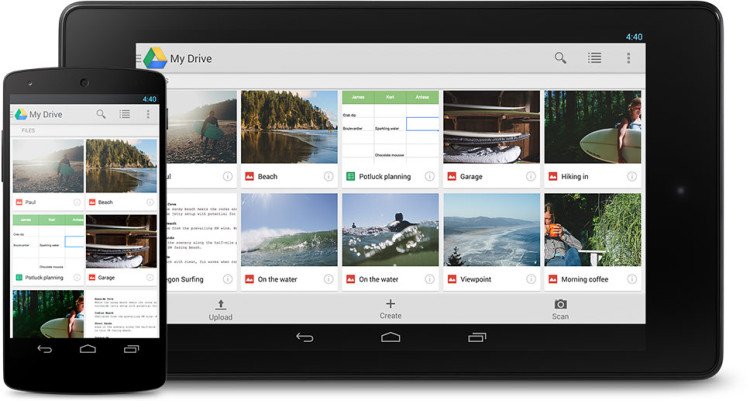 Google Drive Screens