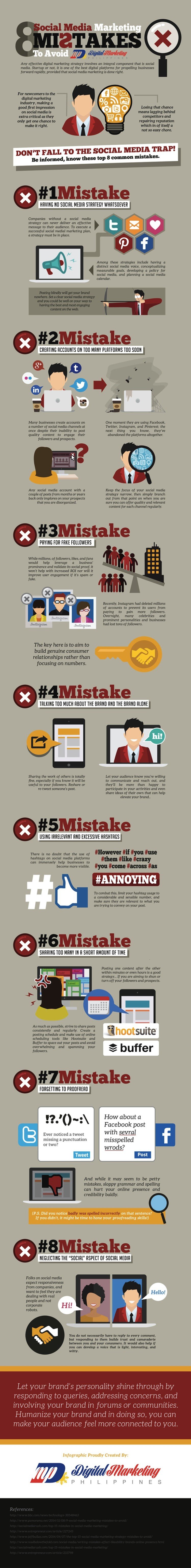 8 Social Media Mistakes to Avoid [Infographic]