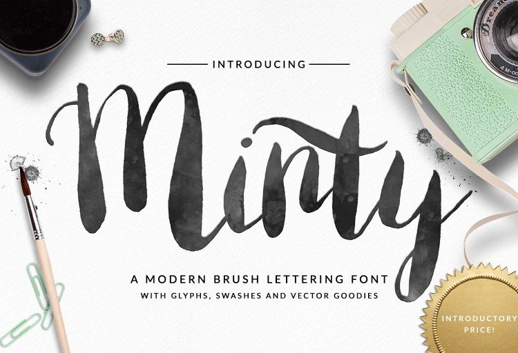 The Hungry JPEG Oct - hm-minty-brush-font-type-preview-1-o
