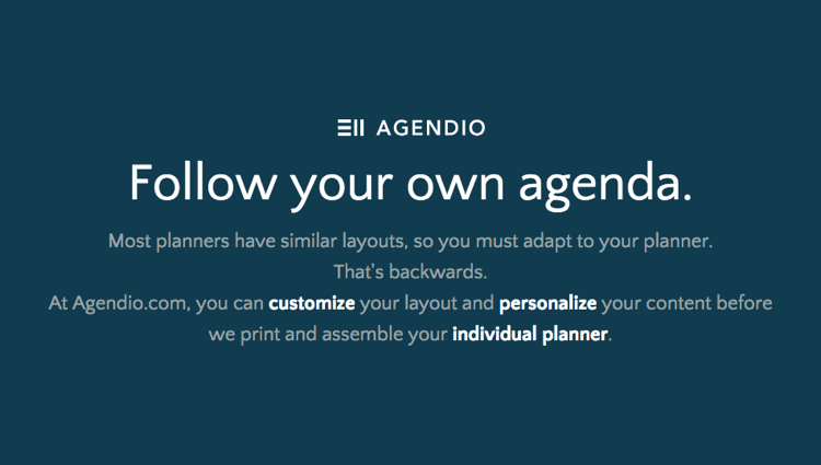 Agendio: Design Your Own Notebook