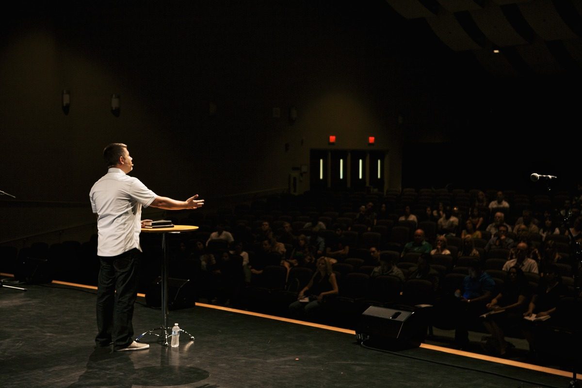 speaker in church