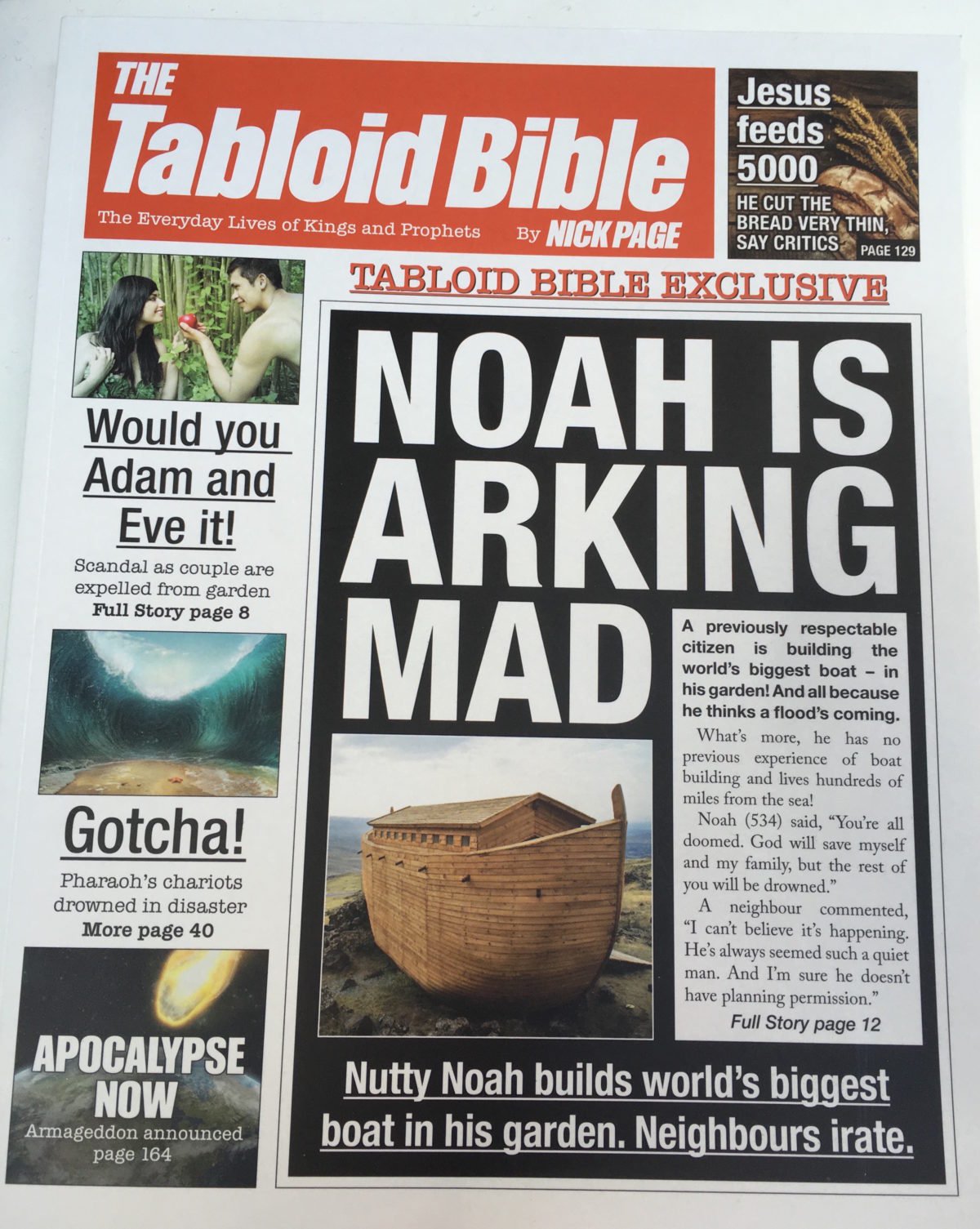 Tabloid Bible cover