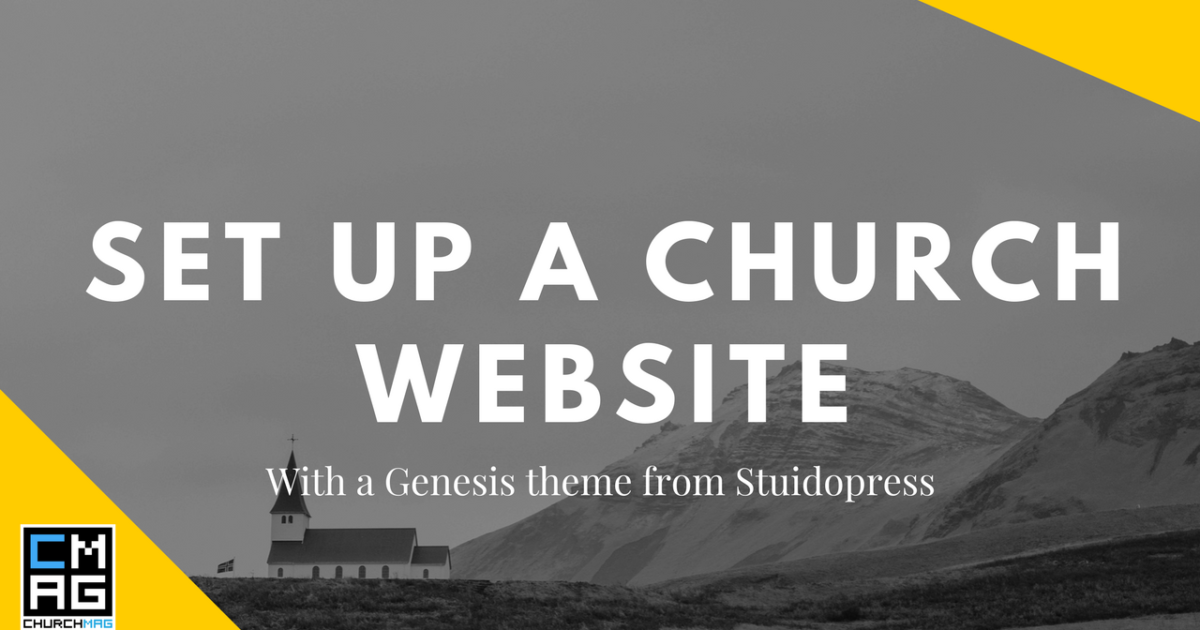 Set up a church website with genesis from studiopress