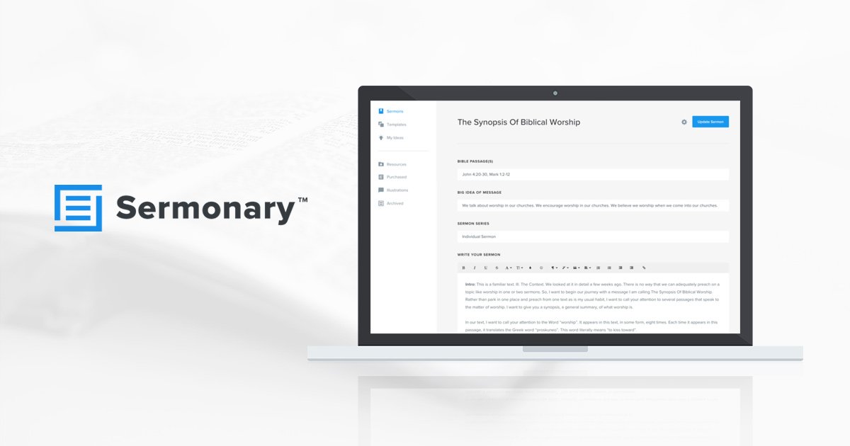 Sermonary: Sermon-Writing Software [Kickstarter]