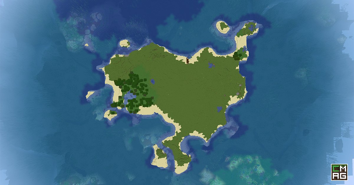 Best Island Seed Minecraft 1 13 Shipwrecks Treasure End Fortress Coral Reefs