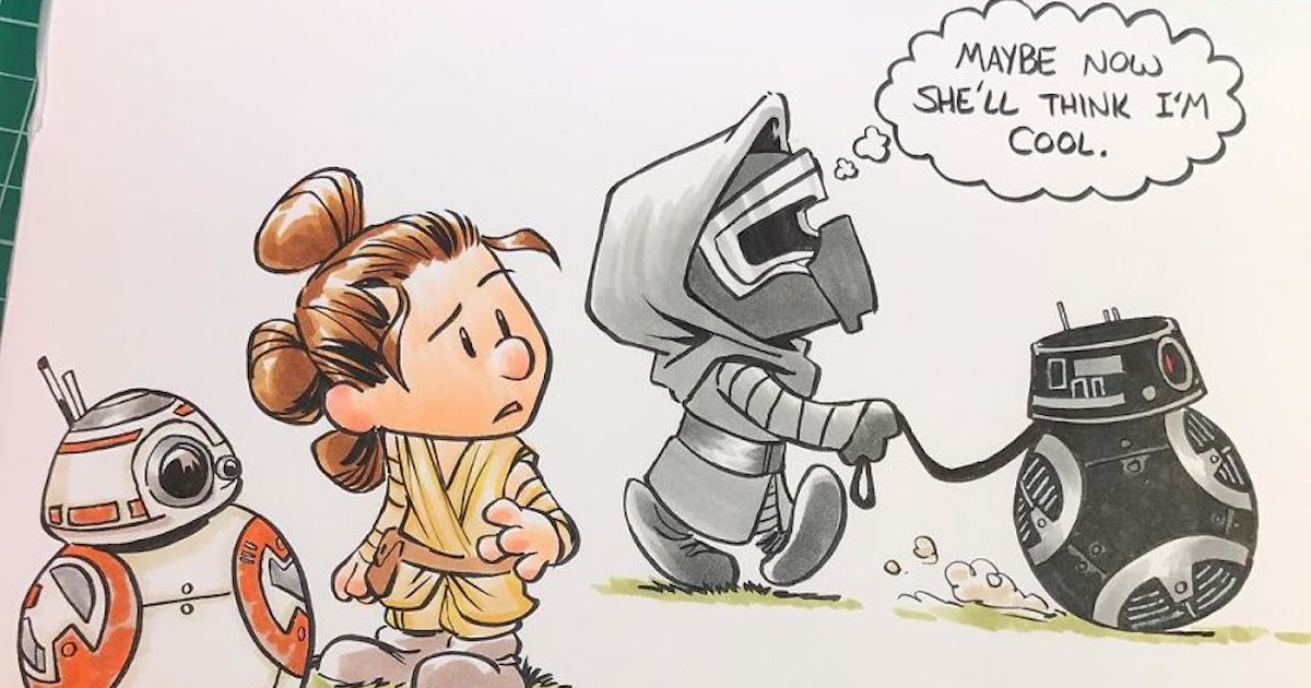 Calvin And Hobbes Mashup With Star Wars