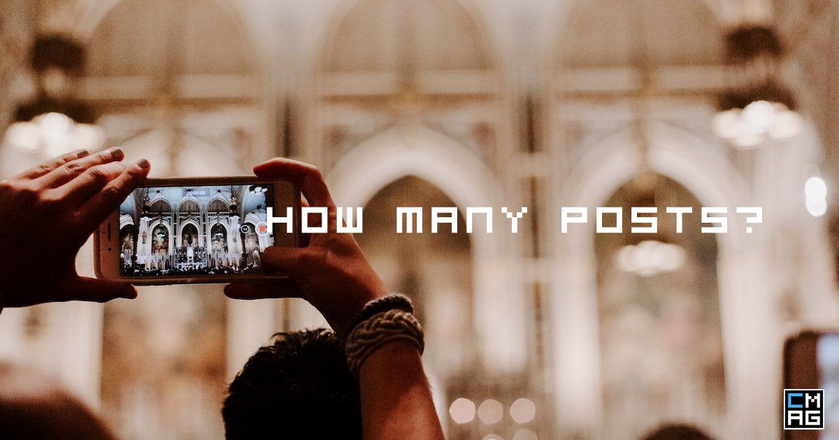 Social Media: How Many Posts Should A Church Post?